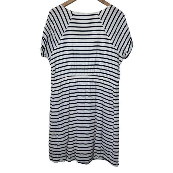 👗 OLD NAVY | Blue and White Striped Drawstring Dress | Size L - Picture 4 of 7